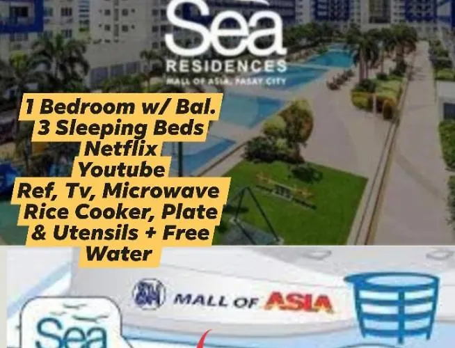 Apartamento Sea Residences Tower A Staycation Infront Of Moa, Near Smx, Arena, Dfa, World Trade, Picc, Ayala Mall, Naia Manila